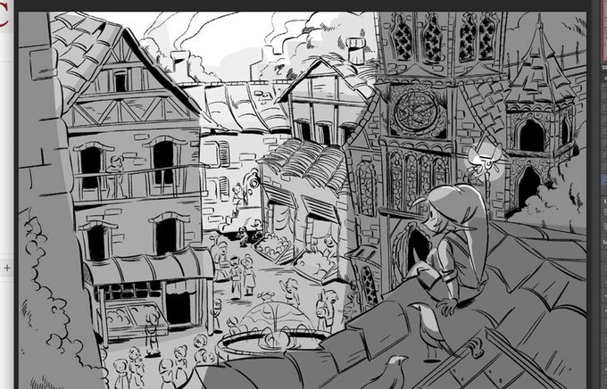 kinda wanna try redrawing this piece but with correct perspective