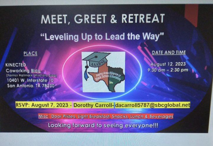 Teacherdiva1's tweet photo. Come to the AAABSE Meet and Greet to find out how to level up and lead the way as a professional educator. https://t.co/DxswJ3sJm2