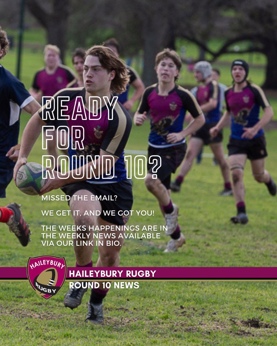 hy_Rush_Club's tweet photo. 🙋🙋♀️🙋♂️ Ready for Round 10?
Missed the email? We get it and we got you!
The weeks happenings are in the weekly news available via https://t.co/5fjItZnzUs
#HaileyburyRugby #RushClub23 https://t.co/wtIROGELbt