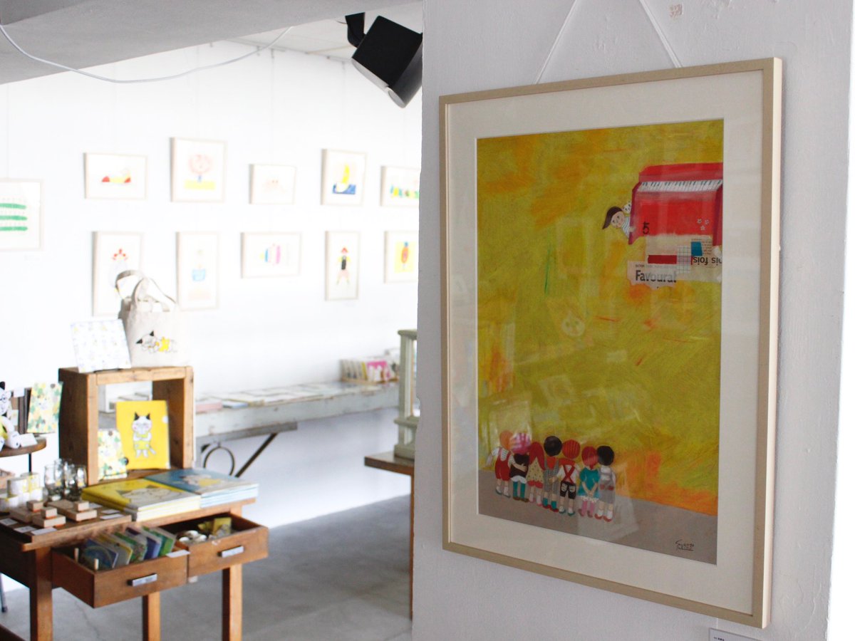 tegamisha's tweet photo. 【柴田ケイコ���TABIA展」7/20-8/6 手紙舎 2nd STORY &amp; 8/16-9/10手紙舎 前橋店 】
店頭では新作含む約40点の原画作品を展示中。カフェの柱などくまなく探してみてくださいね。また、1Fの「本とコーヒーtegamisha」では、最新刊『パンダのおさじとフライパンダ』（ポプラ社）の原画もご覧いただけます。 https://t.co/eLND7C8x44