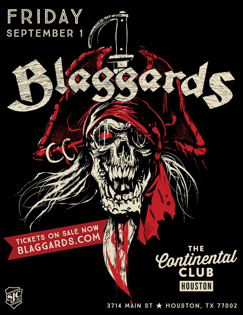 Our next HOUSTON show is Friday, September 1st at the Continental Club! Tickets on sale now.

blaggards.com/2023/07/blagga…