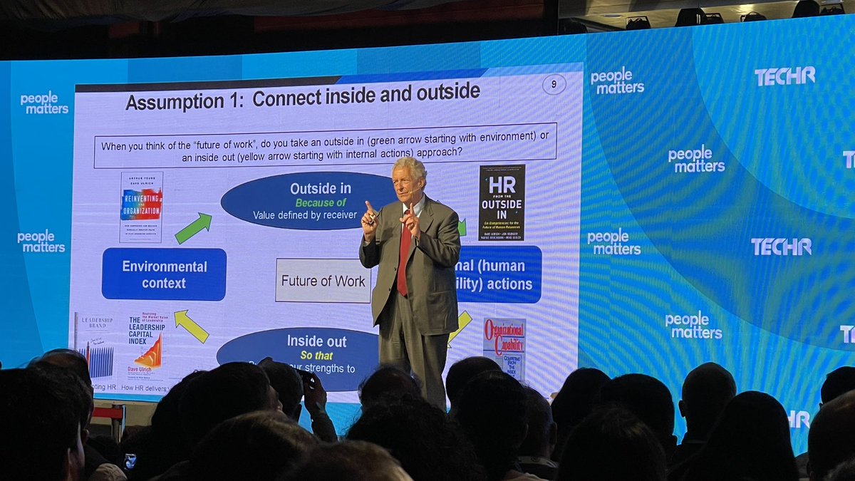 📢  Attending an amazing session by Dave Ulrich at #techHRIN by @Peoplematters! 🚀🎉 His insights on HR and people management were truly inspiring. #DaveUlrich #HR #Leadership #TechHRIN2023 💼👨‍💼💡 #techr #techr2023