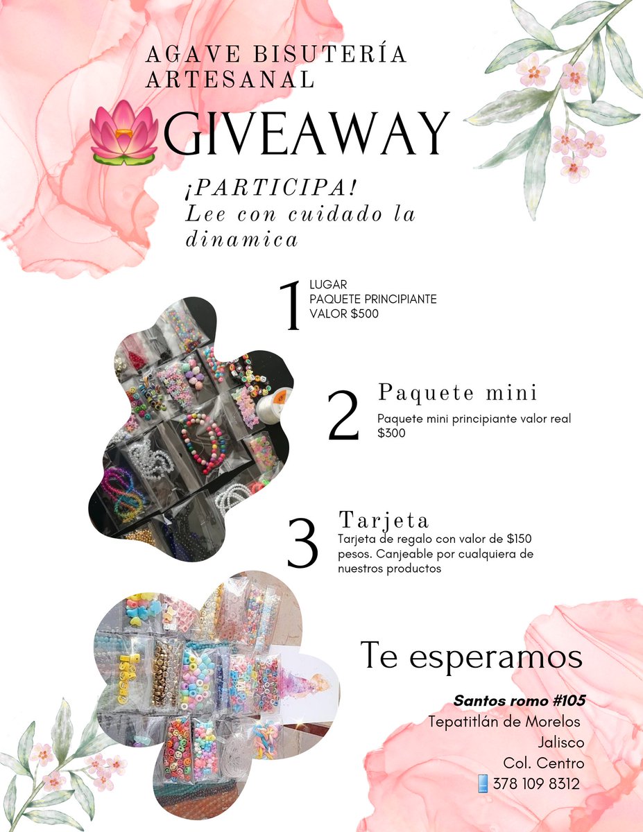 Quieres participar en nuestro #Giveaway #GIVEAWAY #HandmadeBusiness #handmadegifts #tendencia