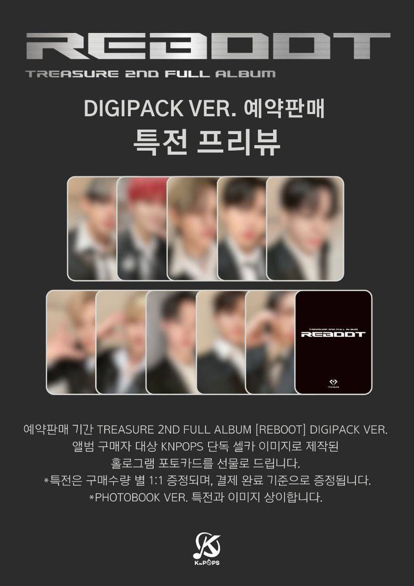 TREASURE 2ND FULL ALBUM
KNPOPS SEALED DIGIPACK + POB (SECURED)

RM52 each member (exc local postage)

Jaehyuk✅
Asahi✅
Doyoung✅
Haruto✅
Jeongwoo✅

*Please DM me if interested to buy

#pasarTREASURE
#pasartrreasureMY