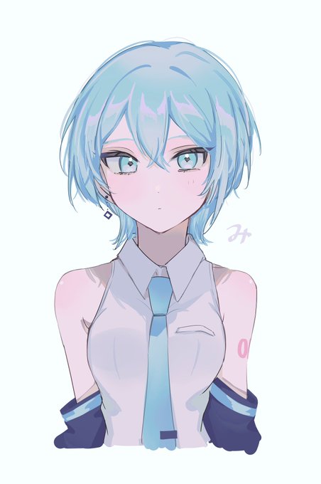 「alternate hair length blue hair」 illustration images(Latest)