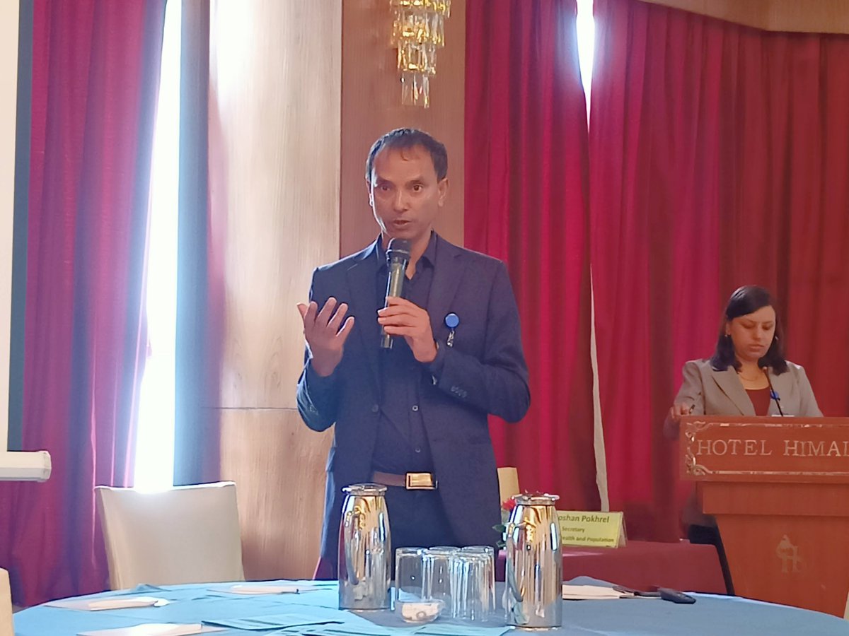 HERDIntl's tweet photo. @sushilbaral highlights the importance of comprehending contextual reality and practicality of implementation for Health Policy and System Research Institutions (HPSRIs) as he sheds light on the co-creation of the Capacity development framework for #HPSRIs
#HPSR @results4dev https://t.co/ElmxSJmHpK