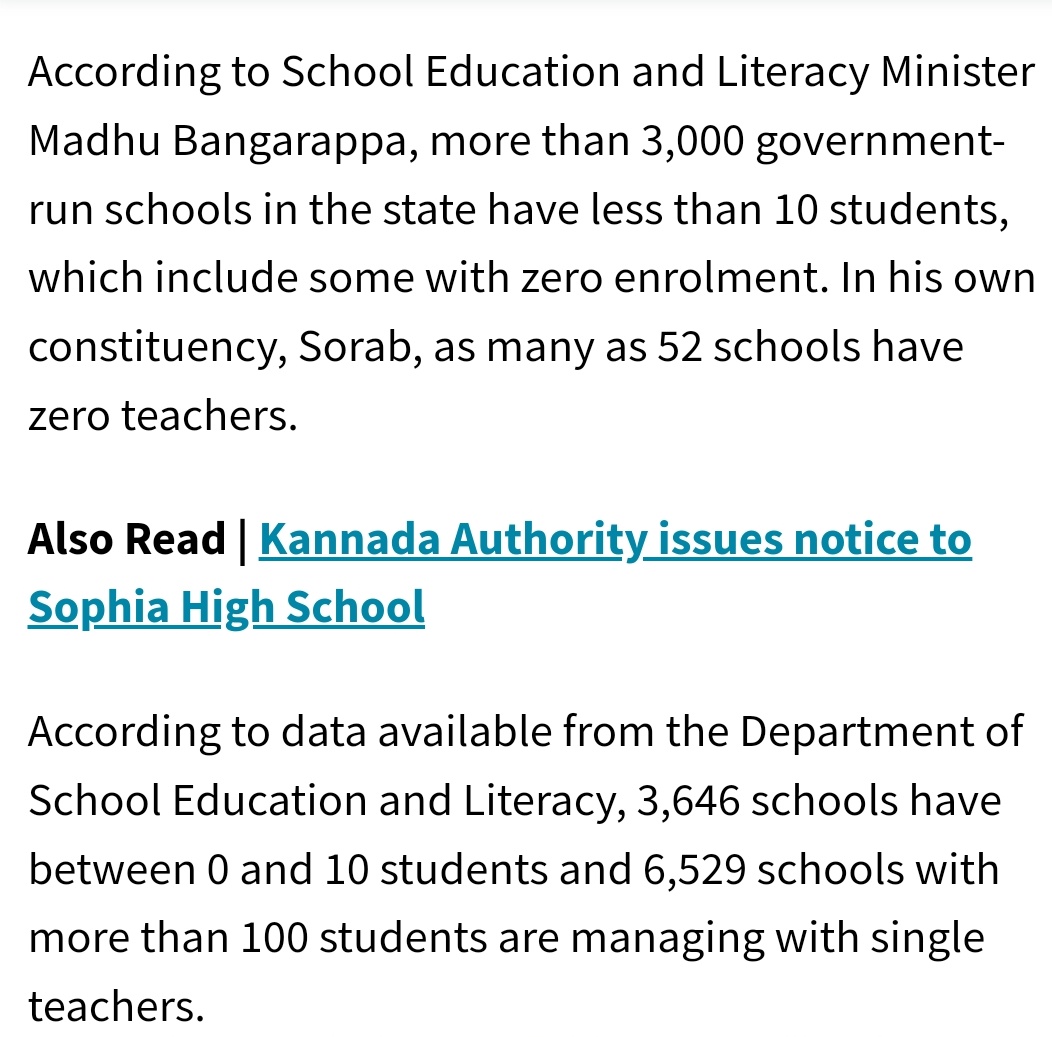 SangeethaShet43's tweet photo. Deccan Herald ವರದಿ. (ಶಾಲೆಗಳಲ್ಲಿ ಶೂನ್ಯ ಶಿಕ್ಷಕರ ಪರಿಸ್ಥಿತಿ ಕುರಿತು)   https://t.co/J1vac6F22u…
'ಇಂದಿನ ಮಕ್ಕಳೇ, ಮುಂದಿನ ಪ್ರಜೆಗಳು" ಆದರೆ, ಇಂತಹ ಶಿಕ್ಷಕರಿಲ್ಲದ ಶಾಲೆಗಳಲ್ಲಿ ಶಿಕ್ಷಣ ಪಡೆದ ಅವರ ಭವಿಷ್ಯ....!!!??????
@VVani4U @publictvnews @tv9kannada
#GPSTR2022 #Save_Govt_Schools #Recruit_Teachers https://t.co/lP419JCs4p
