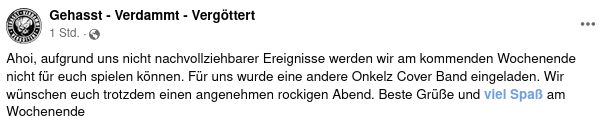 AfaNord's tweet photo. Am 6.8.22 zeigte ein Mann bei der #Neonazi-Band den #Hitlergruß. Neben Band-Verbindungen zu #Combat18 gehörten Veranstalter, Security & Sanitätsdienst der #Neonazi-Szene an. Öffentlich kritisiert, ist vom Programm nichts mehr übrig. 2/x
#NoNazis #Ostfriesland #Canum #Hammerskins https://t.co/ifAK7Kk6Sa