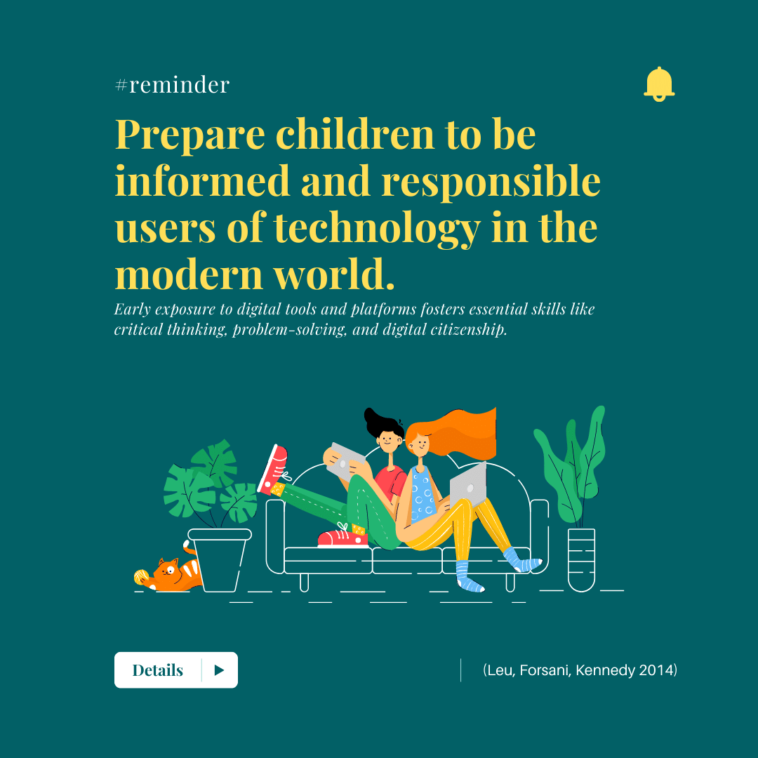 Digital literacy is vital as it empowers young learners to navigate the digital world with confidence, access information, and communicate appropriately.#TWULitandLearn #ReaderResponse #LitLearnLead