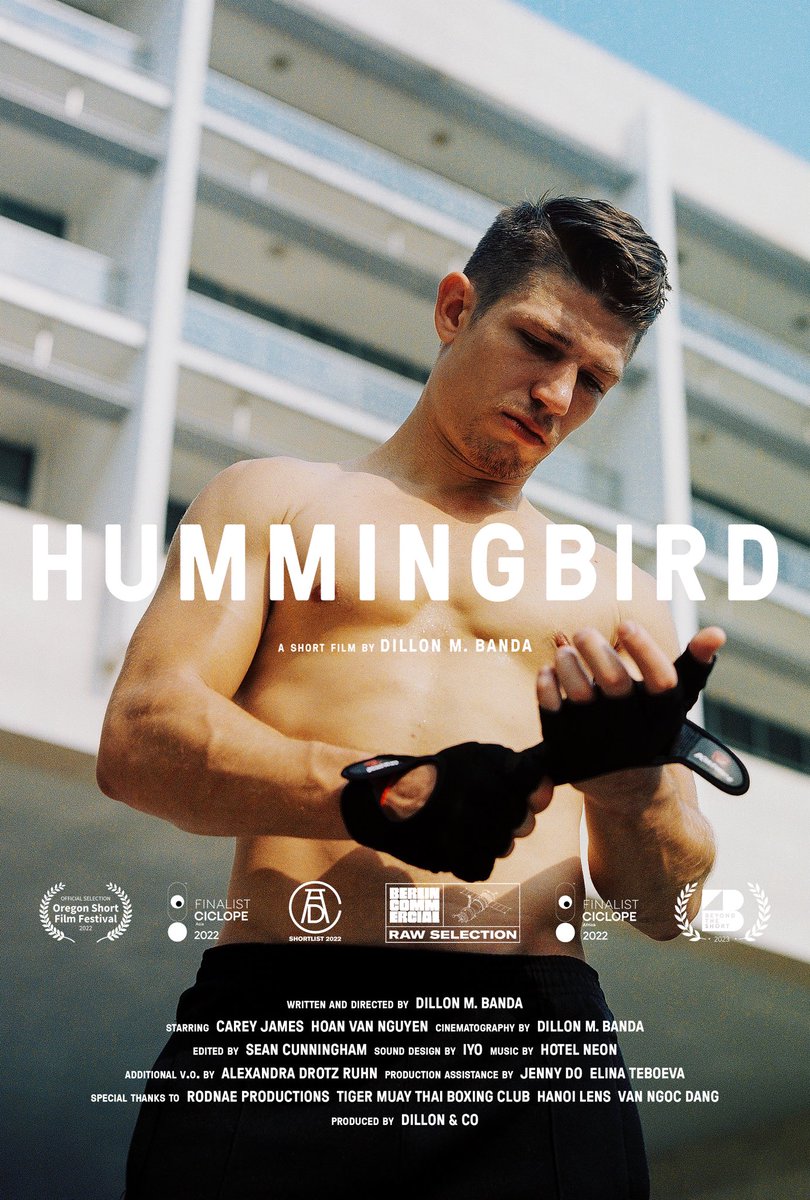 Dillon M. Banda (@madebydillon) on Twitter photo 2023-08-04 07:53:04 My short film ‘Hummingbird’ is now online! Thank you to @beyondtheshort for the premiere 🙏🏾 to my lead actor @CareyJames__ 👊🏾 to @hotelneonmusic for the wonderful score, and to everyone that’s contributed to the film and supported the film so far 🙏🏾 My short film ‘Hummingbird’ is now online! Thank you to @beyondtheshort for the premiere 🙏🏾 to my lead actor @CareyJames__ 👊🏾 to @hotelneonmusic for the wonderful score, and to everyone that’s contributed to the film and supported the film so far 🙏🏾