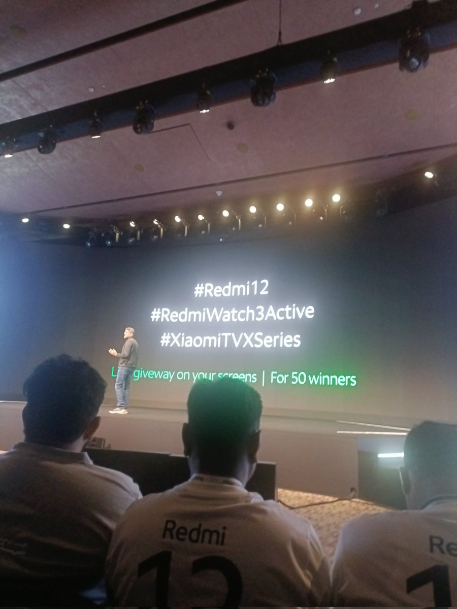 WaqasManur's tweet photo. What an incredible day at the #Redmi125G launch event! Meeting the amazing leadership team of @XiaomiIndia was an unforgettable experience. The products launched are truly awesome!#Redmi12 #RedmiWatch3Active 
#redmitvxseries 
@RedmiIndia @hawkeye 
@s_anuj  @MiFCBelagavi https://t.co/0pWnBqakP5