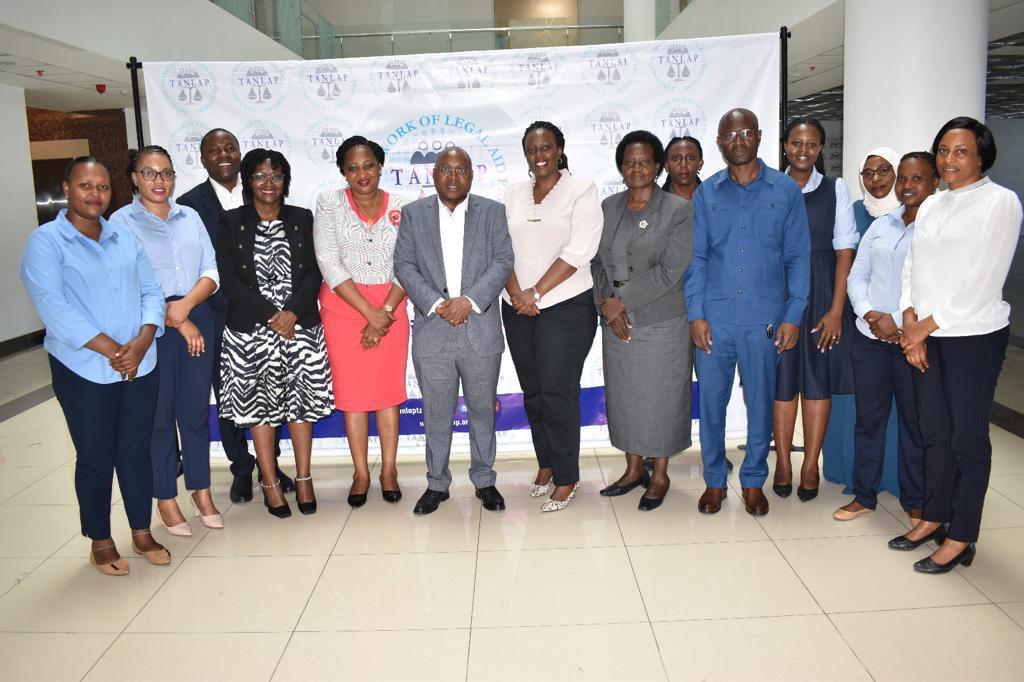 ACE_Africa's tweet photo. Hon. Damas Ndumbaro engaged with @tanlaptz members. From bolstering the One Stop Center to enacting an Anti GBV Act, their talks epitomized a shared commitment to justice and equality. #LegalAdvocacy #InclusiveReforms https://t.co/1xWEJSPyeI