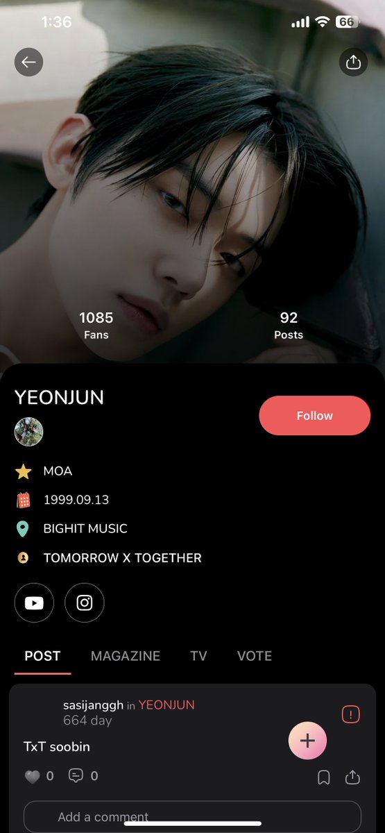 kooky__official's tweet photo. 📣Vote For Your Fave!

🌉The winner has a cafe event in SF!
🗓~ Aug 18th, 13:00KST

💫 RT EVENT FOR #YEONJUN(~11th 13:00KST)
🎖RT= 1 Vote / 1 Like =1 Vote
🏅1 QRT with #KookyFoam #KookyBdayCafe = 3 Votes!
💡Submit this form after QRTing and get 50 Kookys per day!
👉https://t.co/DAXmig0LLj

✅Follow your artist in the Kooky app!
🎁Join the posting mission to earn 10 Kookys daily :)