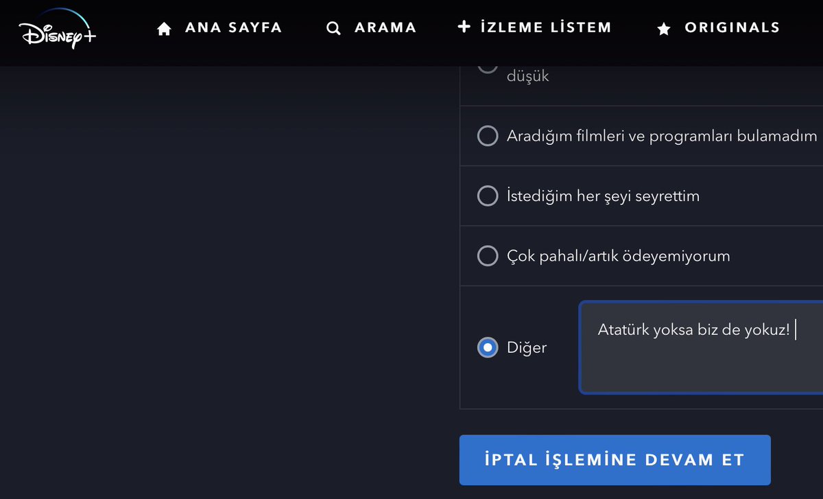 sslogger's tweet photo. Bye Bye @DisneyPlus @DisneyPlus @BritishTurks #Ataturkyoksabizdeyokuz https://t.co/KYDEJEZzjO