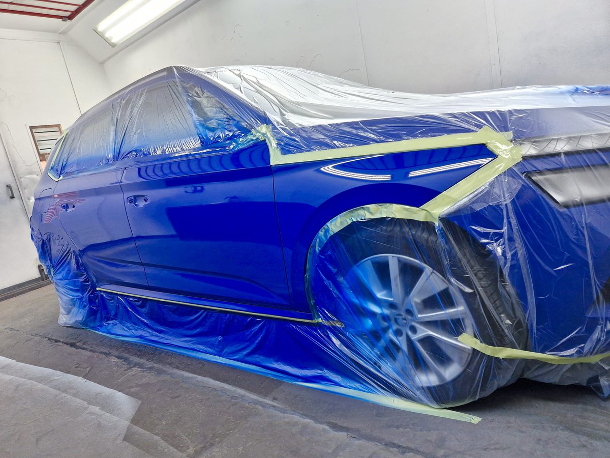 Skoda side painted and ready for final assembly! <a href="/PPGRefinishUK/">PPG Refinish UK & IE</a>