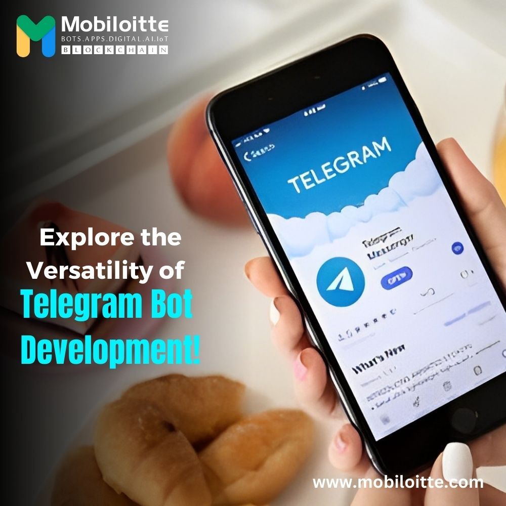 Mobiloitte's tweet image. Transform your Telegram experience with Mobiloitte's multi-functional bots. From content delivery to event reminders and more, our bots can cater to various business needs.
bit.ly/3XFCv1C
#TelegramBotDevelopment #Chatbots #Mobiloitte