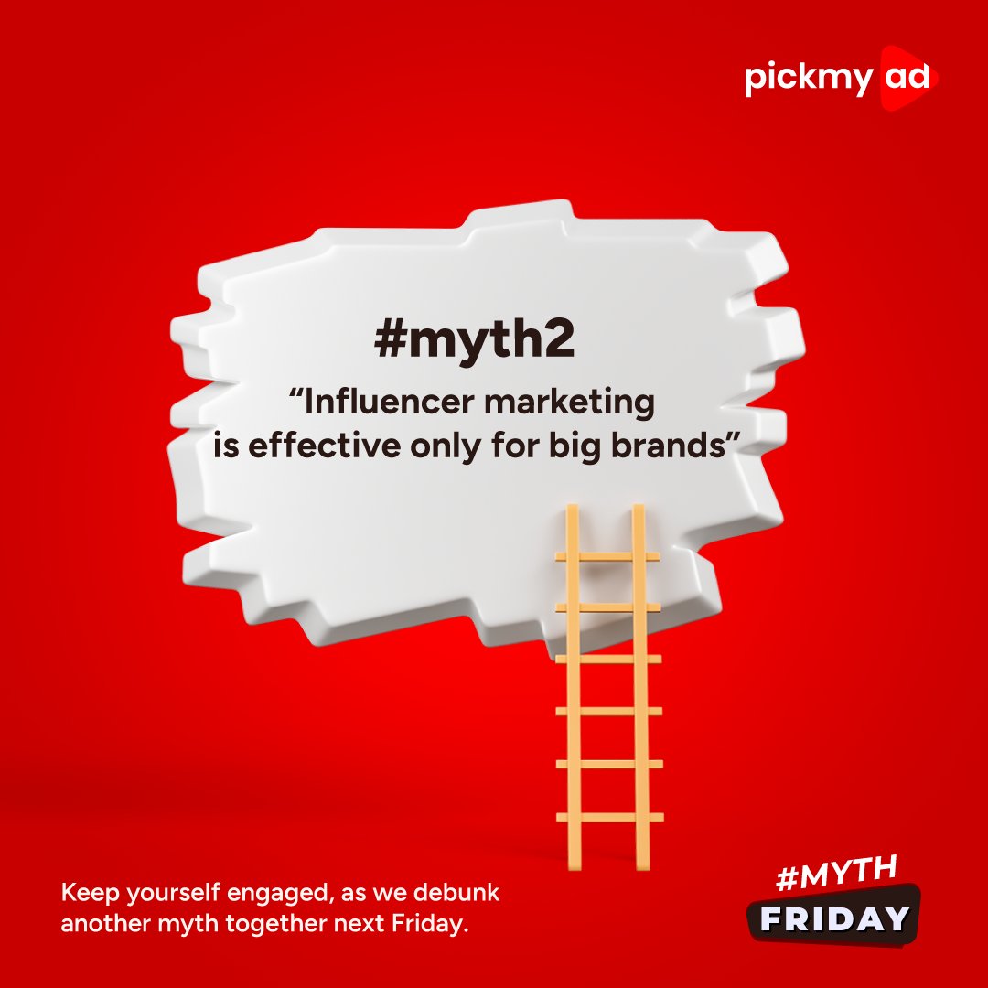 pickmyad's tweet photo. 🌟 Size doesn't matter in the world of influencer marketing! 📣💥 Whether you're big or small, the power of authentic influence can skyrocket your brand's success. 🚀🎯 

#myth #mythfriday #Influencermarketing #pickmyad #brandawarness #branding  #MythicalInfluence #startup https://t.co/xcJX2tFbJD