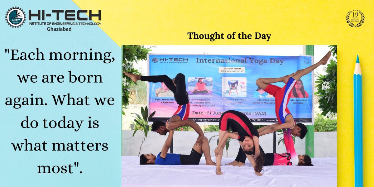 HiTechColleg's tweet image. THOUGHT OF THE DAY: &quot;Each morning, we are born again. What we do today is what matters most&quot;.

#hitechinstitute #bestinstitute #thoughtoftheday #motivation #education #learning #growth