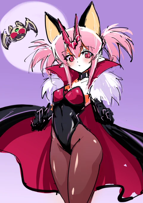 仮面ライダーキバたん ライダー擬人化は作家其々で個性が出るのが楽しい #ライダー少女
