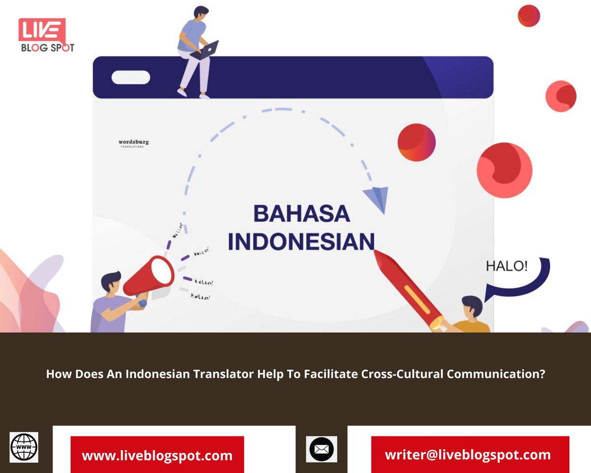 liveblogspot's tweet photo. 👉 How Does An #Indonesian #Translator Help To #Facilitate #Cross-Cultural Communication?
👉 Read More:--> https://t.co/vQVvQZzD5v
#services #indonesiantranslator #translator #digitalmarketing #seo #smo #organictraffic #facebookadd #gooogleadd #localseo #emailmarketing #ppc https://t.co/HYdPeSccKl