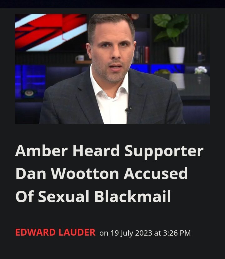 small-screen.co.uk/dan-wootton-se… It's no use denying it, Dan Wootton IS A FRIEND AND SUPPORTER OF #AmberHeardIsAnAbuser #JohnnyDeppIsASurvivor #JohnnyDeppKeepsWinning