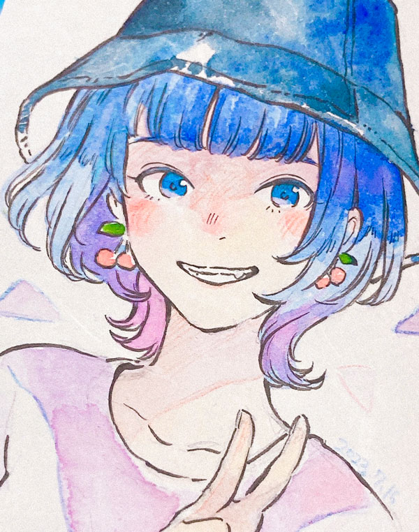 「」|まくらたみのイラスト