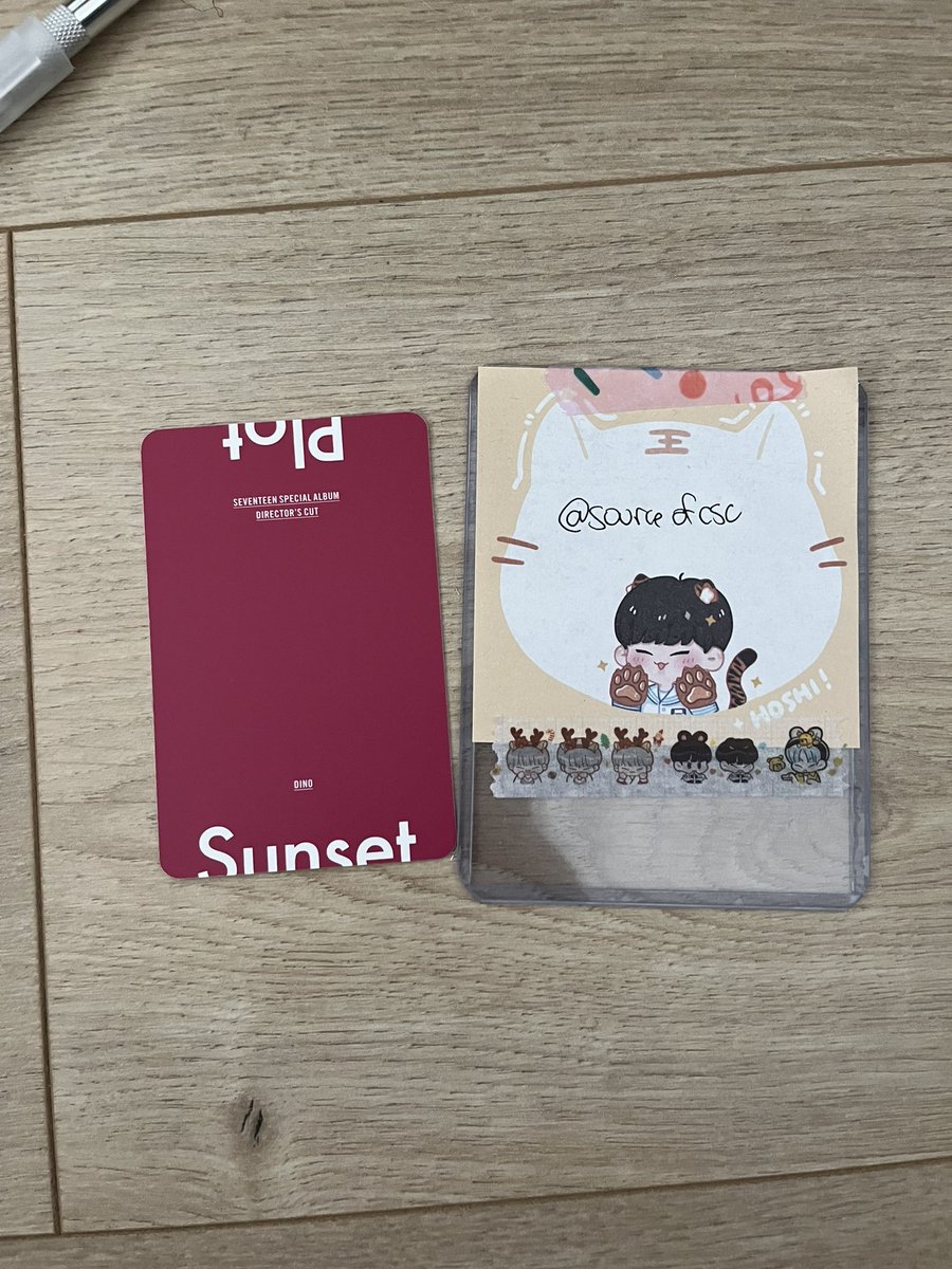 cheolliesells's tweet photo. WTT #SEVENTEEN Director's Cut #DINO Sunset Ver
🍒 Have: Dino
🍒 Want: DK (3rd pic)
🍒 USA based

pls help rt!
@kpopthriftshop @svttrading @svttradingusa @carattrade @kpopctrades @photocard_kpop @kpoptradeusa https://t.co/cFR1aCBRvr
