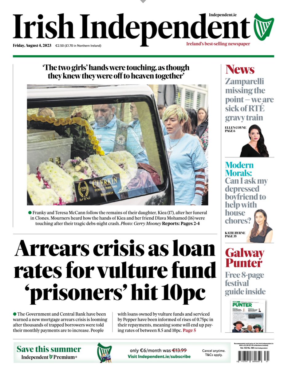 'We can’t afford this' - arrears crisis looming for 'mortgage prisoners' trapped with vulture funds as rates jump again independent.ie/business/perso…