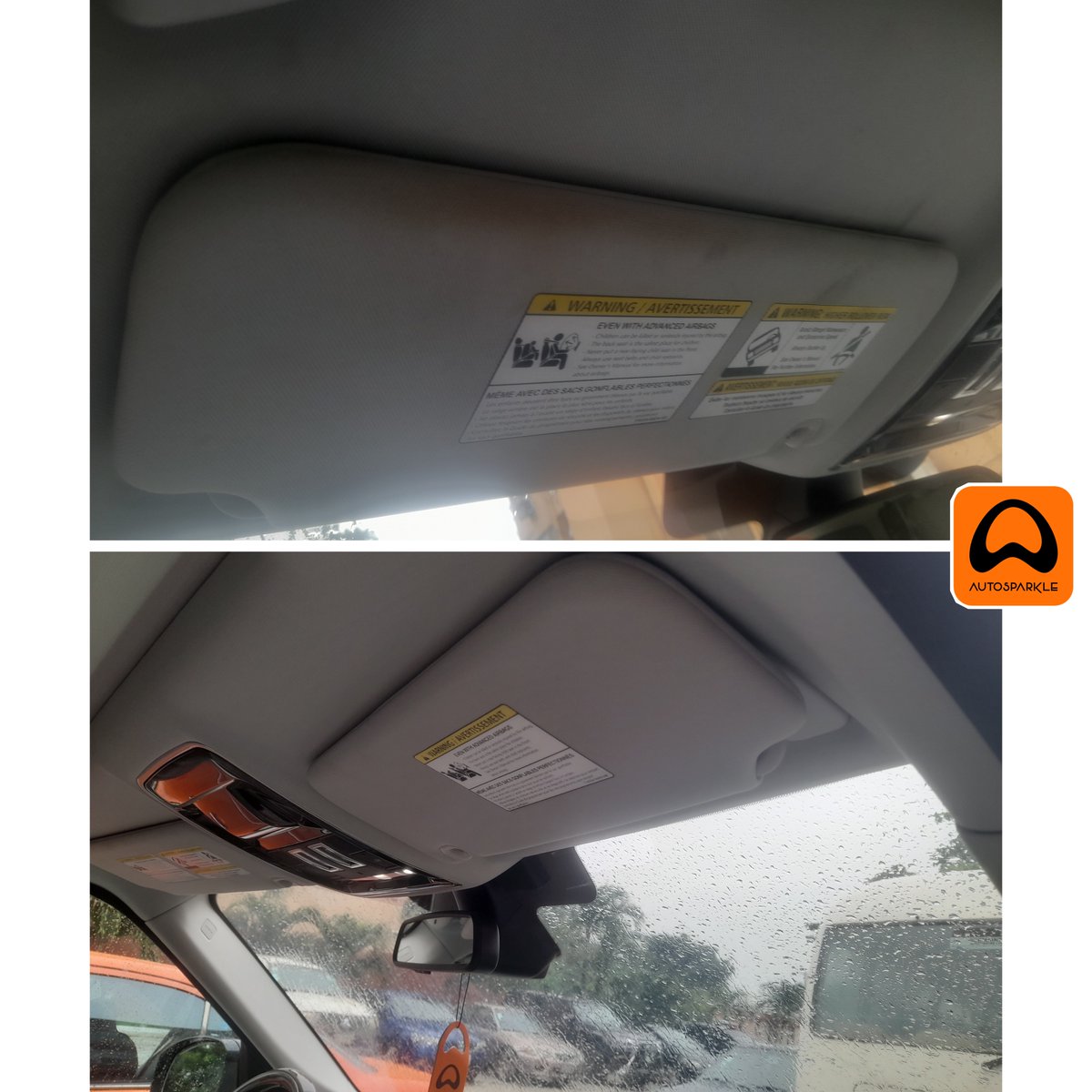 MyAutosparkle's tweet photo. Before and after of the headliner, showing it clean and well-detailed.
#myautosparkle #mobilecardetailing #not #mobilecarwash #carwash #detailingdaily #detailingworld #detailersofinstagram #detailingpro #interiordetailing #rangerover https://t.co/z91DBkYjJI