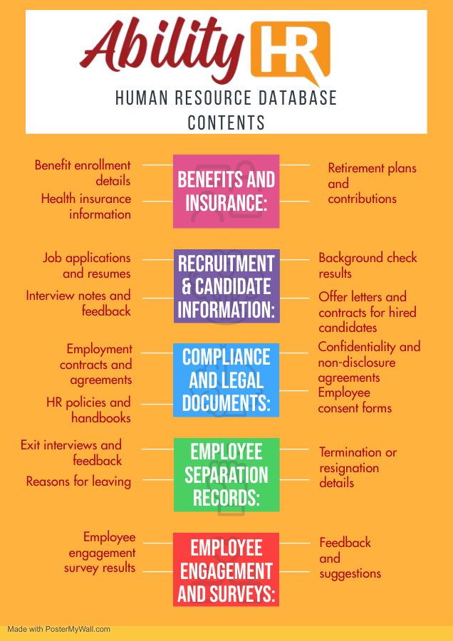 AbilityInnovat's tweet image. ✨ At Ability Hr, we believe in tailoring HR databases to YOUR needs. 🎯💼 From recruitment to performance management, our customizable database empowers you to design a seamless HR experience that fits your unique company culture. 🚀 abilityinnovation.co.ke #HRDatabase#abilityhr