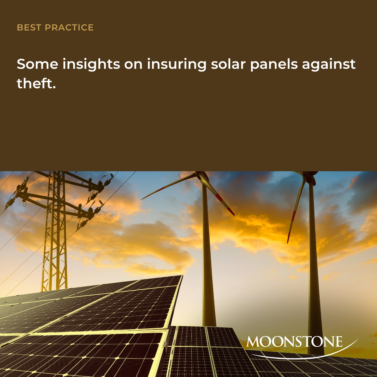 MoonstoneInfo's tweet image. Make sure you have the right type of insurance cover for your solar energy system. bit.ly/459r0lG 
#allrisks #batteries #buildinginsurance #FidelityServicesGroup #homeownersinsurance #insuredperils #inverters #serialnumbers #shortterminsurance #solarpaneltheft