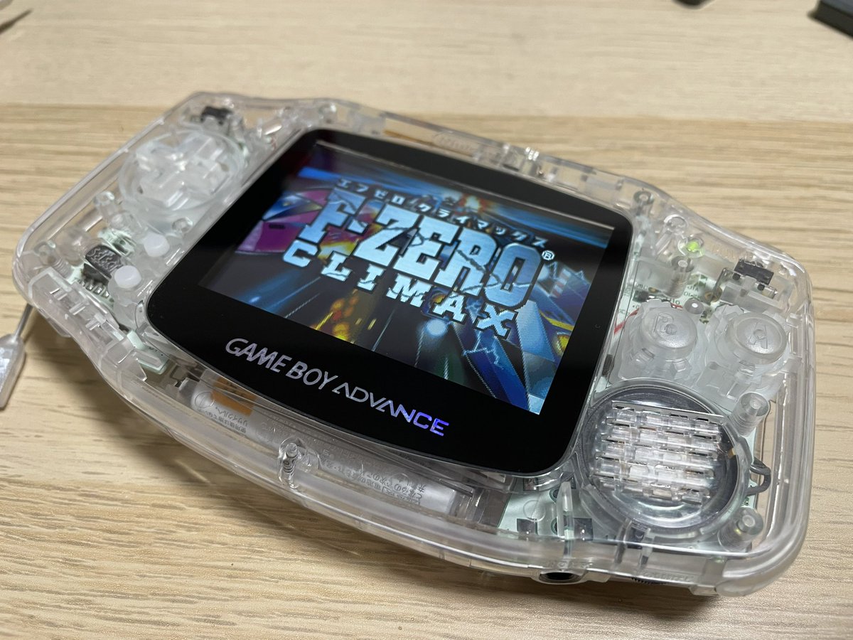 yokoyon_m4's tweet photo. I fixed my broken Game Boy Advance(Pink). 
It was "VERY HARD" difficulty, but I am satisfied with the "IPS v5" display.
 #retrosix #GameBoyAdvance https://t.co/b7BLO6SYZk