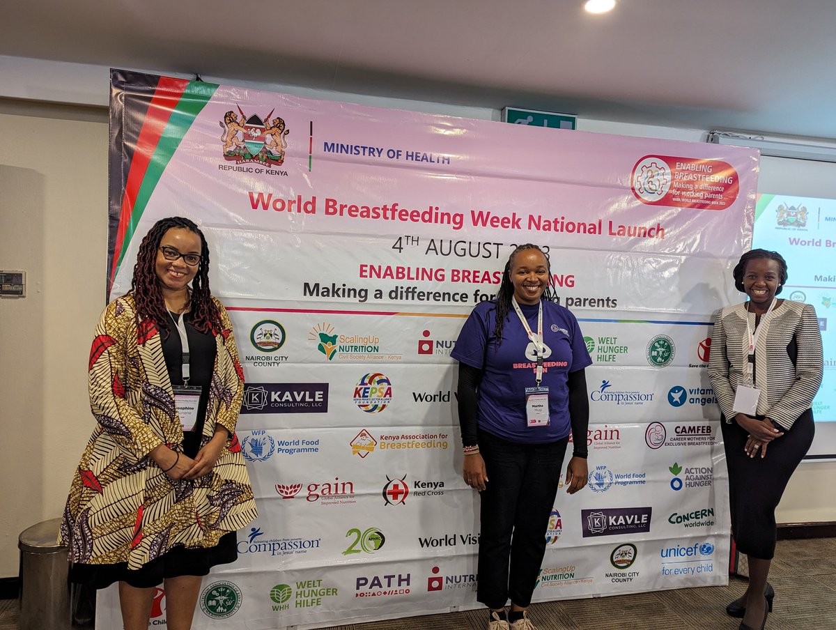 BreastfeedingKE's tweet photo. KAB and @CAMFEBK are honoured to be at @MOH_Kenya World Breastfeeding Week 2023 Launch! #WBW2023KE #EnablingBreastfeedingAtWork @WABAsecretariat @UNICEFKenya https://t.co/hN5wuYdiVl