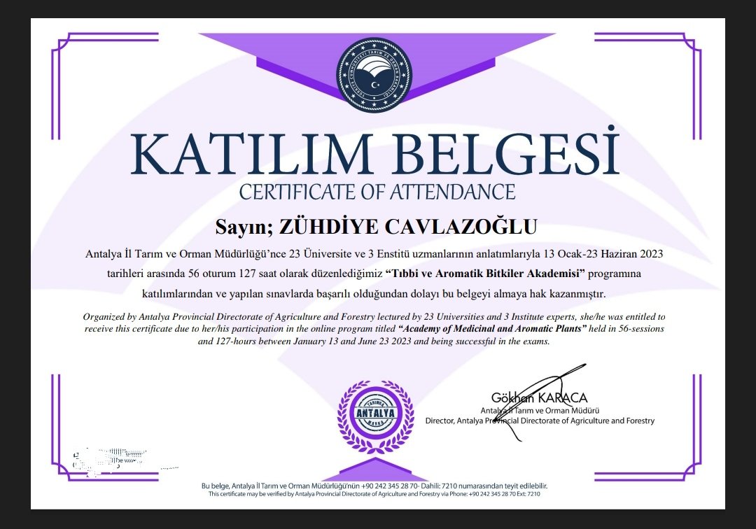 #Belgemgeldi #GelecekTarımda 
Çok güzel bir eğitim süreci idi emeği geçen herkese çok ama çok teşekkür ederim. Antalya tarımla tanışmama vesile oldu bir daha kopmamak üzere.  😍😍 
<a href="/ELFAKKAYA6/">KAMU MÜHENDİSİ ELİF AKKAYA</a> <a href="/Chaladcl/">Chala.dcl</a> <a href="/gokhankaraca_/">Gökhan Karaca</a> <a href="/ibrahim_irmak/">İbrahim Irmak</a>
