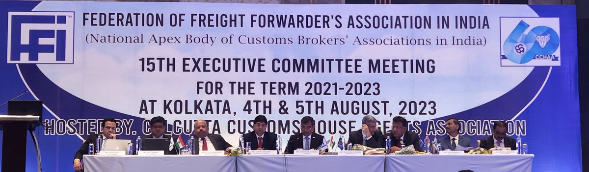 We are excited to host the @FFFAI_INDIA EC meeting at Kolkata, and we look forward to the discussions ahead!

@cbic_india @kolkata_customs #IndianCustoms #logisticsindia  @ChunderClg @shankarglobalch