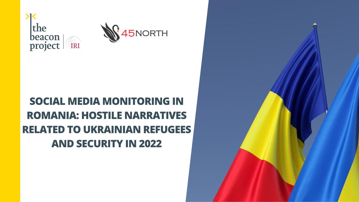 Check out social media monitoring in #Romania 🇷🇴 by <a href="/45north3/">45north</a> on the narratives of: Appeasement with Russia, Anti-NATO/ Anti-US, Energy Security and Ukrainian Refugees
#Ukraine #StandWithUkraine 🇺🇦
iribeaconproject.org/our-work-resea…