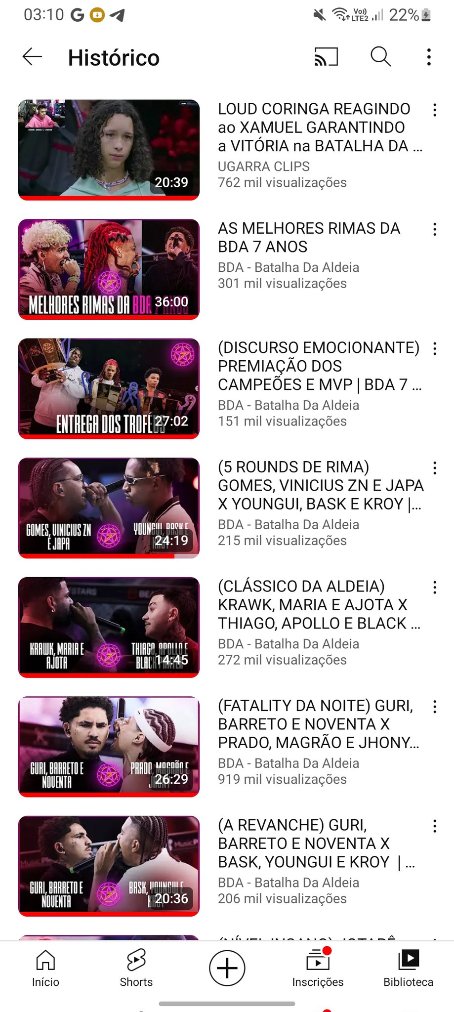 FATALITY DA NOITE) GURI, BARRETO E NOVENTA X PRADO, MAGRÃO E JHONY