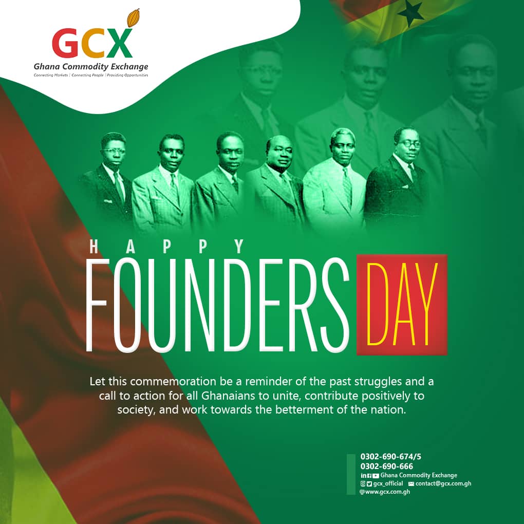 Remember that the past struggles of our fathers is a call to action to us Ghanaians to unite and contribute positively to a better Ghana.

Happy Founders Day

#HappyFoundersDay
#FoundersDay