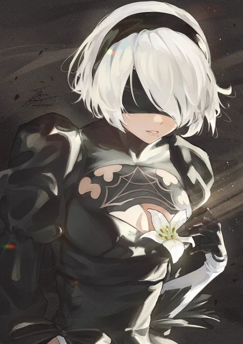 加筆しました Revamping NieR art 2B