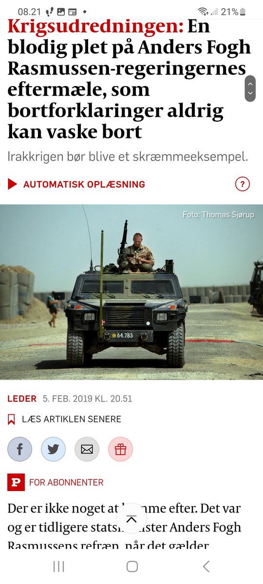 Corfitzofficial's tweet photo. @ComicDaveSmith Denmark, and the danish state minister at the time Anders Fogh Rasmussen, who blindly followed America into the war on terror and Iraq like a lemming, is still being discussed in danish media from time to time and many political experts say he should be prosecuted for war crimes https://t.co/3pXmDmDRcz