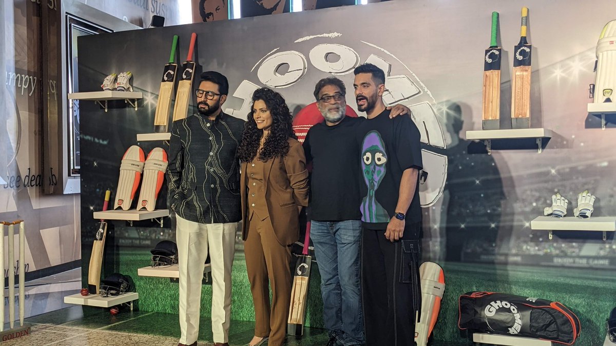 #GhoomerTrailerLaunch! ⭐ #AbhishekBachchan, #SaiyamiKher and #AngadBedi graced the event with their charm and enthusiasm.
#Mumbai
#GhoomerTrailer #GhoomerInCinemas #Ghoomer