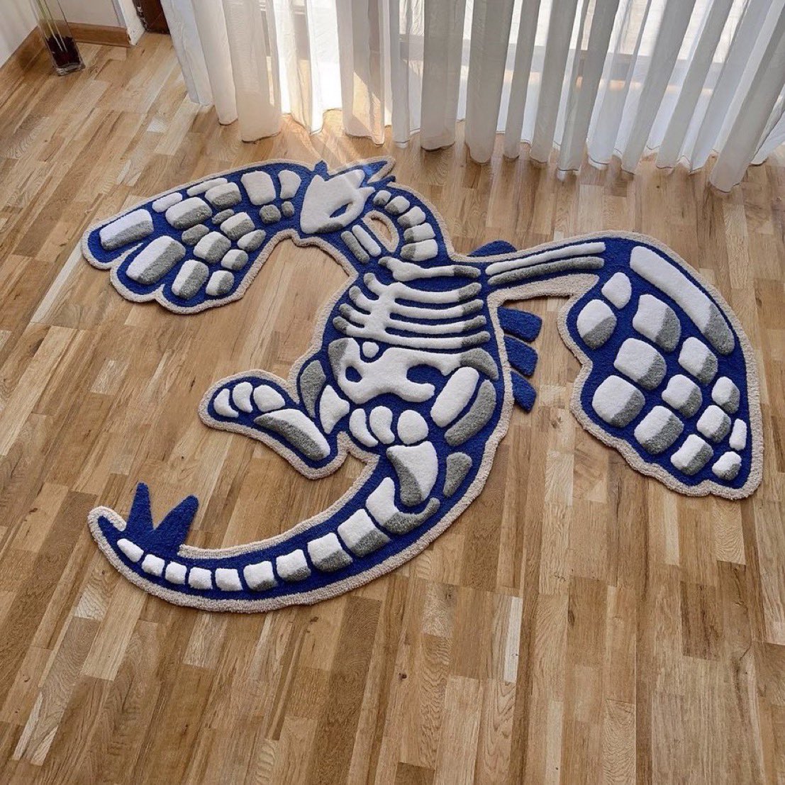 avntspace's tweet photo. Lugia Handmade 3-D Rug by ig.rugs https://t.co/DhAomHzISm