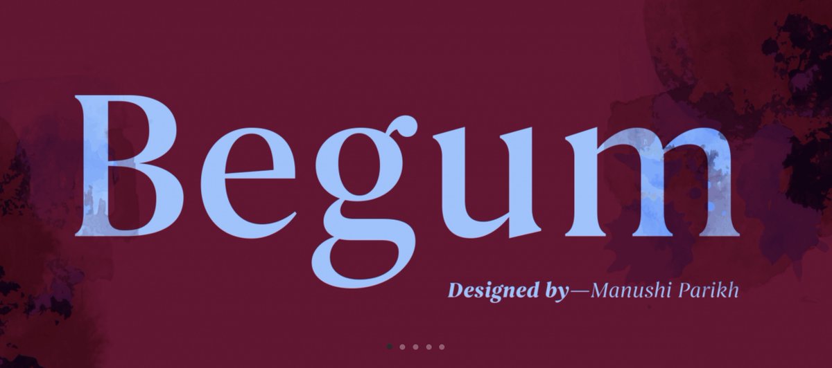 <a href="/fabianarbor/">Fabian Arbor</a> Begum by <a href="/itfoundry/">Indian Type Foundry</a> 😍