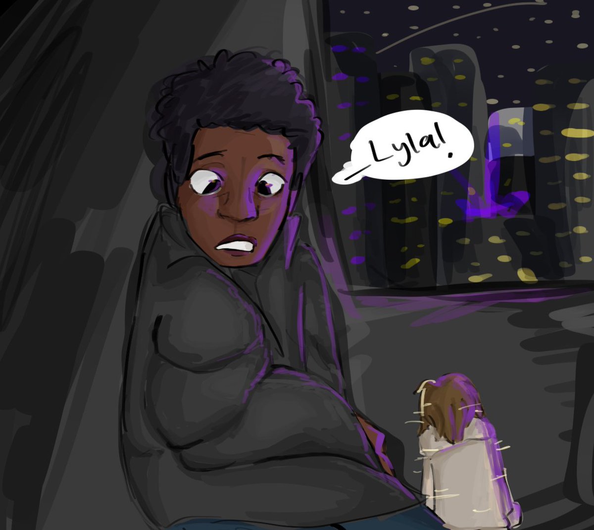 Chrrqvra's tweet photo. Lyla quits her job #spiderverse #lyla https://t.co/KMAP6Up350