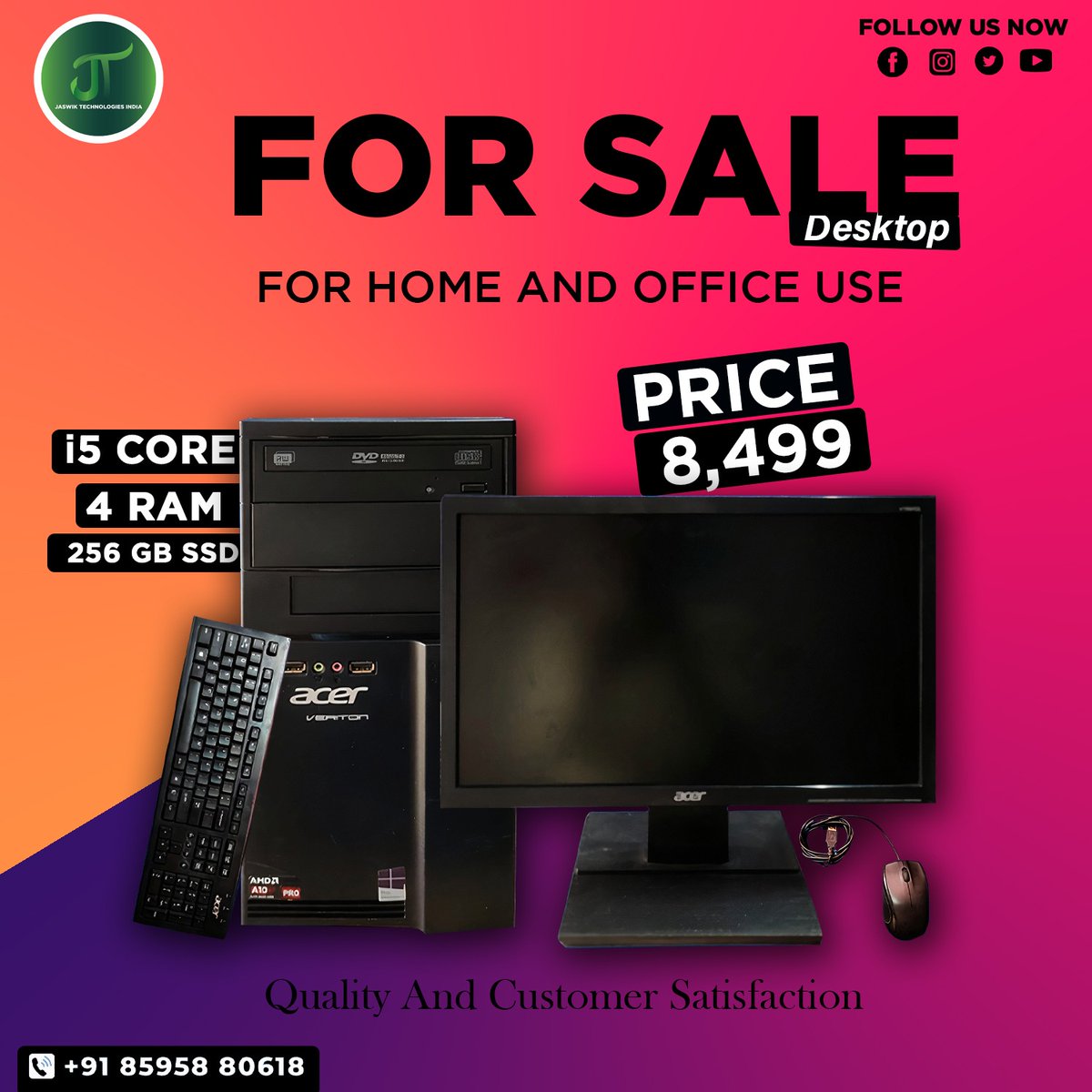 jaswiktech's tweet image. Unleash Blazing Speed! 💻⚡️ Get i5 Computer Desktops On Sale Now! 🚀💥&quot;
.
.
.
.
.
#PowerfulComputing #i5Processor #FastAndEfficient #TechRevolution #PerformanceBoost #SeamlessMultitasking #ProductivityUnleashed #NextGenComputers #TechUpgrade #UpgradeYourExperience