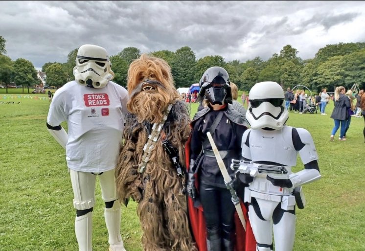 EStormtroopers's tweet photo. Time to get ready to Visit that place in a Galaxy not too far away called Longton Park, with Stoke Reads & partners.
Tales in the Park FREE mini family festival with loads to see & do specially for primary school children.
#longtonpark #talesinthepark #StokeReads #stokeontrent https://t.co/F267sMHKl9