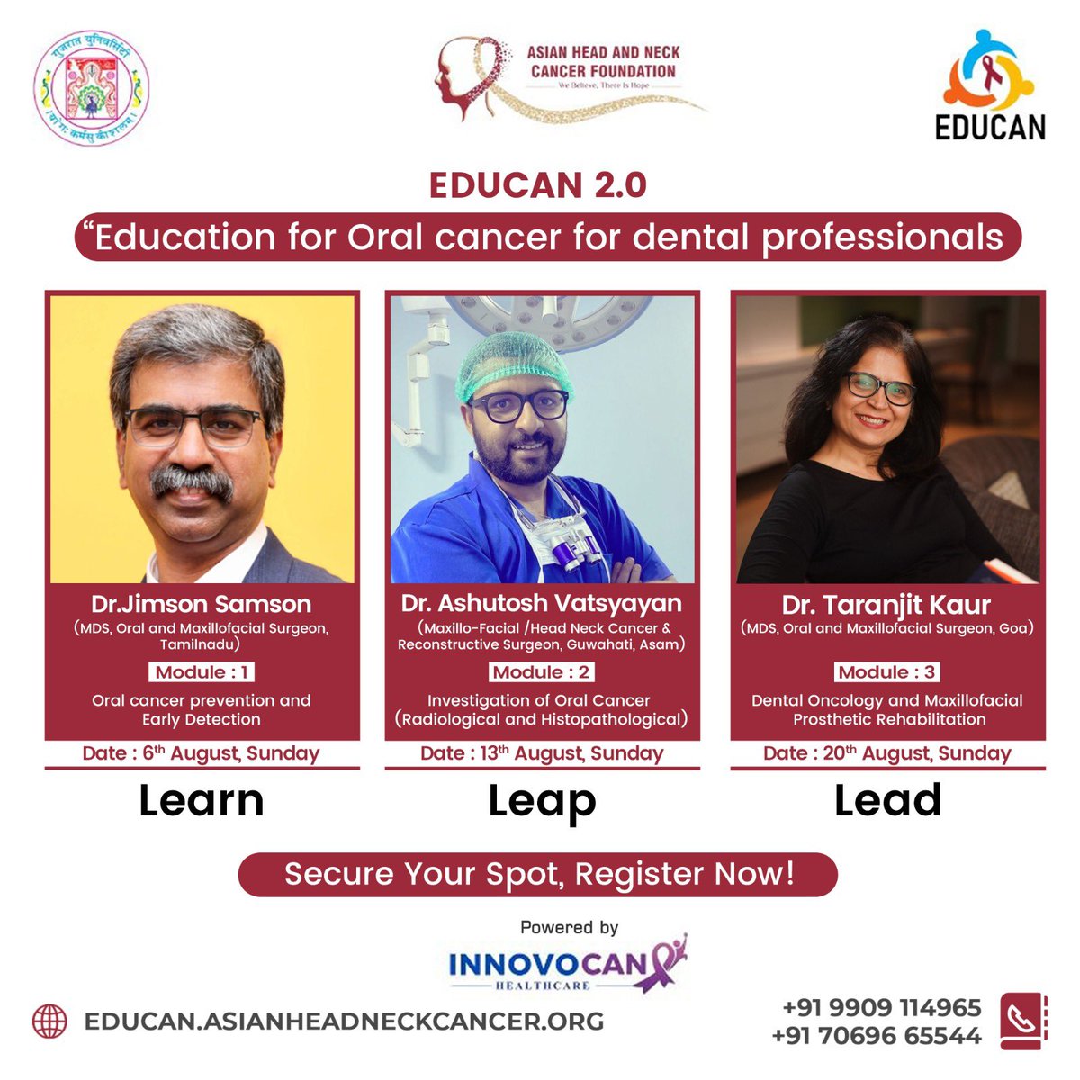 themaxfacguy's tweet image. Education for Oral Cancer for dental professionals

#oralcancer #maxillofacial #asianheadneckcancerfoundation #oncomaxne #headneckcancer #omfs #ida #aomsi #iaoms