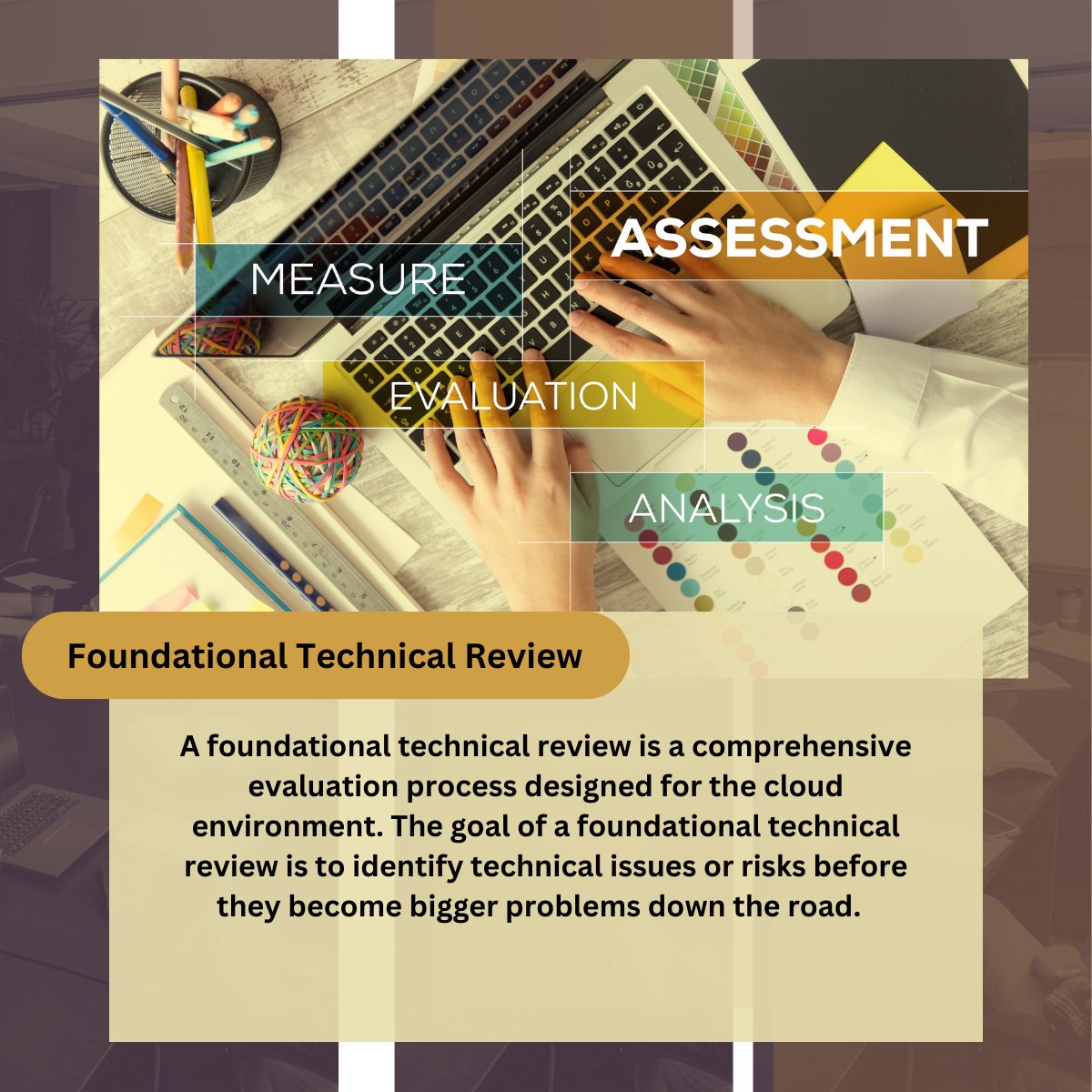 A foundational technical review is a comprehensive evaluation process designed for the #cloudenvironment.  

Read more about it

Explore here: continuuminnovations.com/foundational-t…