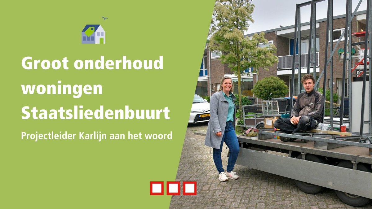 We pakken de Staatsliedenbuurt flink aan samen met Huybregts Relou. Met noodzakelijk onderhoud en een opknapbeurt voor de binnen- én buitenkant. Zo werken we aan een comfortabeler, veiliger en duurzamer (t)huis. Projectleider Karlijn vertelt er alles over: bit.ly/478HFrp