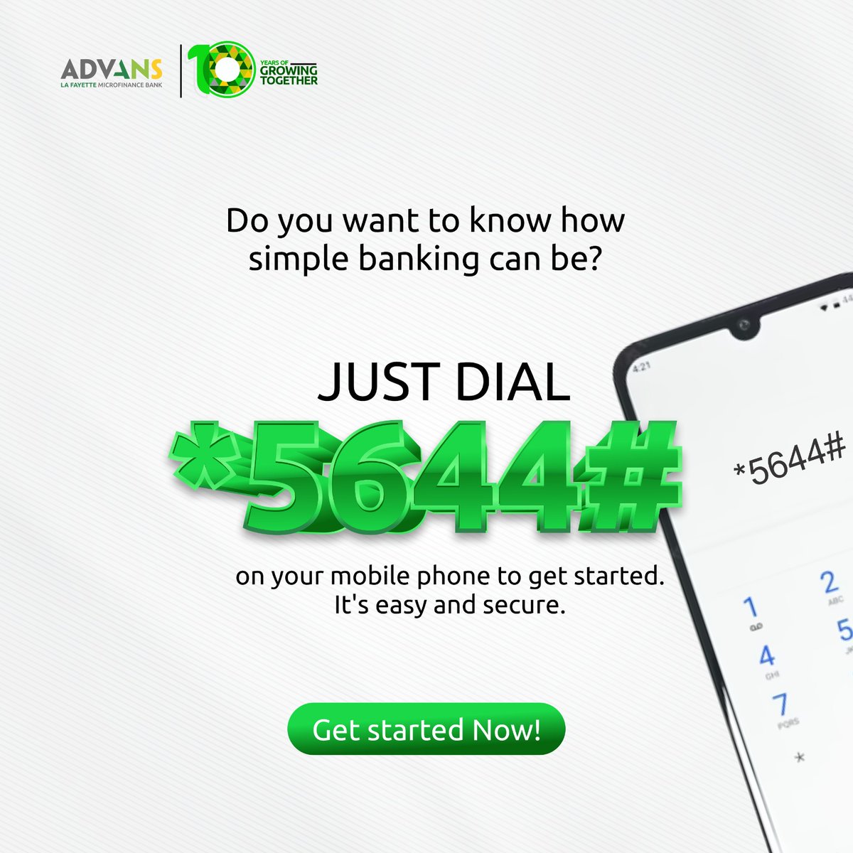 AdvansNigeria's tweet image. 🌟🌟Enjoy a hassle-free banking experience this weekend with Advans USSD code. Dial *5644# and experience the ultimate convenience! No need for internet, stay connected and manage your finances effortlessly.

#USSD #bankingsolutions #weekendbaking